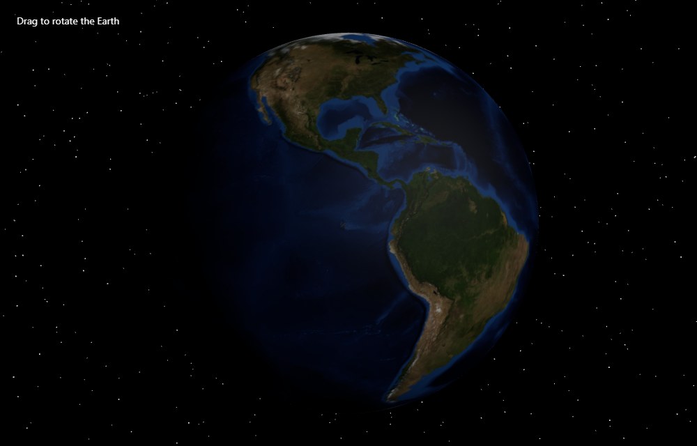 The 3D Earth page Underdog Saluki 27B wrote on an RTX 4060 Ti 8GB with thinking off